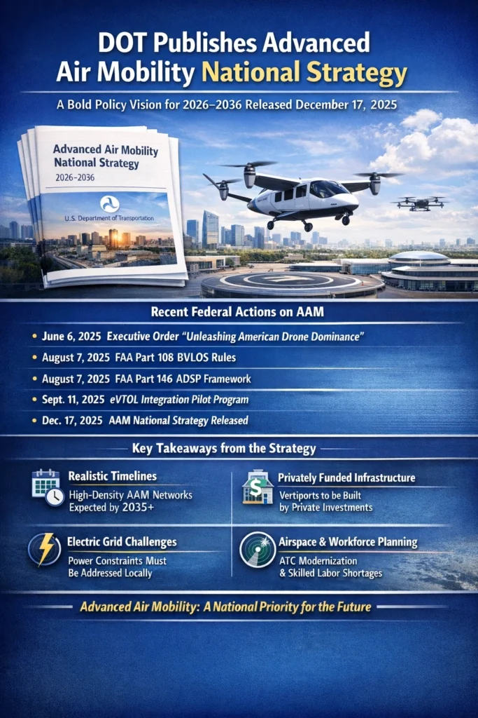 DOT Publishes Advanced Air Mobility National Strategy